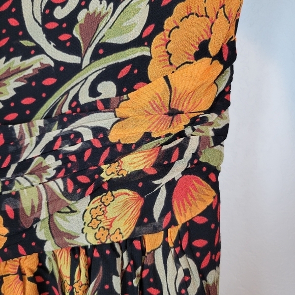 NWOT Verb by Pallavi Singhee Floral Fringe Mini Dress Size SP - Picture 10 of 15